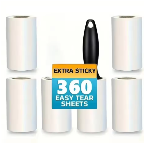 NEW Ultra Sticky Adhesive Lint Roller Pet Hair Fur Remover for Clothing Furniture Carpets Car Interior Home Office Cleaning Tool