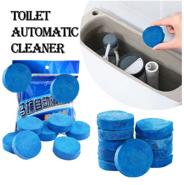 Toilet Bowl Cleaner Automatic Self-Cleaning 10 Tablets Blue Bubble Lemon Lavender Scent Powerful Deodorizer for Bathroom WC Fres